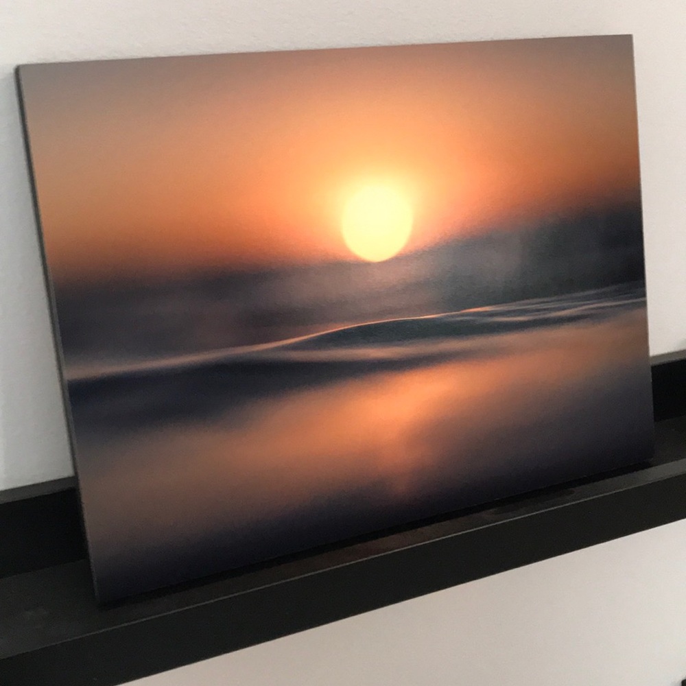 sunset ocean photo on wood- Newport Beach